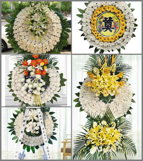 广东江门市台山市台城街道大亨村花圈速递